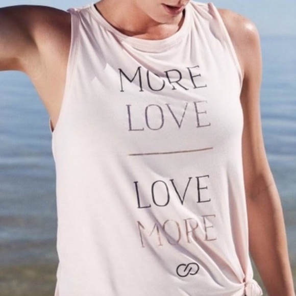 CALIA by Carrie Underwood Tops - Carrie Underwood Calie More Love Pink Workout Tank